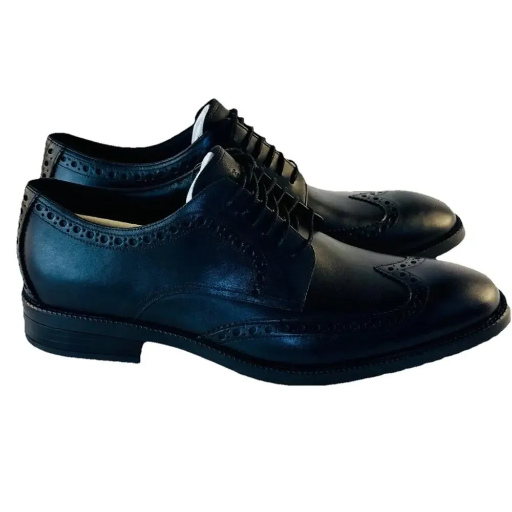 Cole Haan Me Wing Tip Oxford #C34262 Men's Dress Shoes Lace Up Black Size 12
